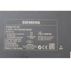 Siemens 6ES7 407-0DA02-0AA0 Simatic S7 Power Supply...