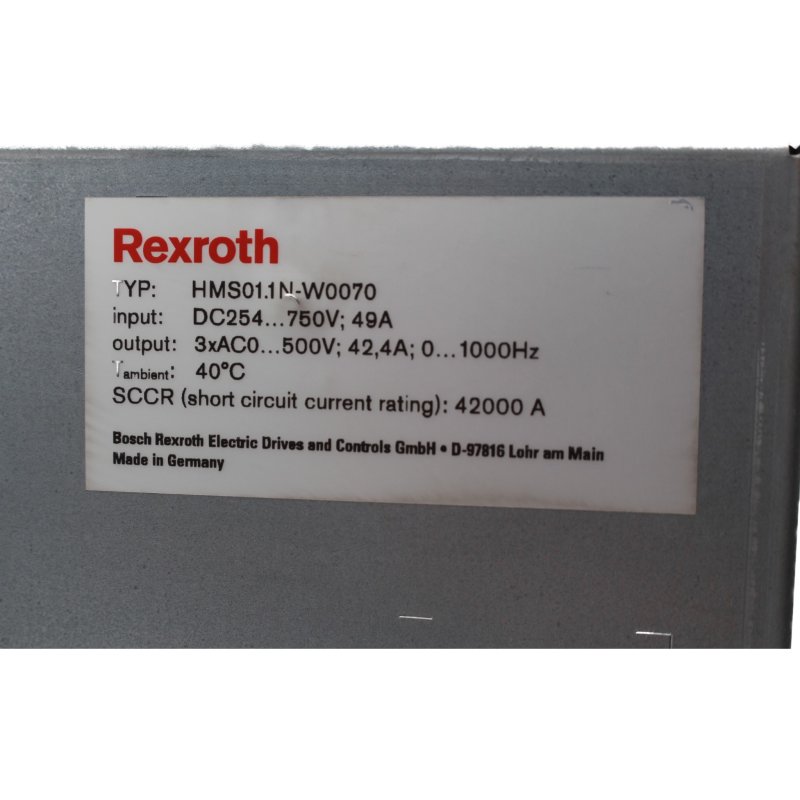 Rexroth HMS01.1N-W0070-A-07-NNNN IndraDrive Umrichter Inverter Einzelachs-Wechselrichter single axis