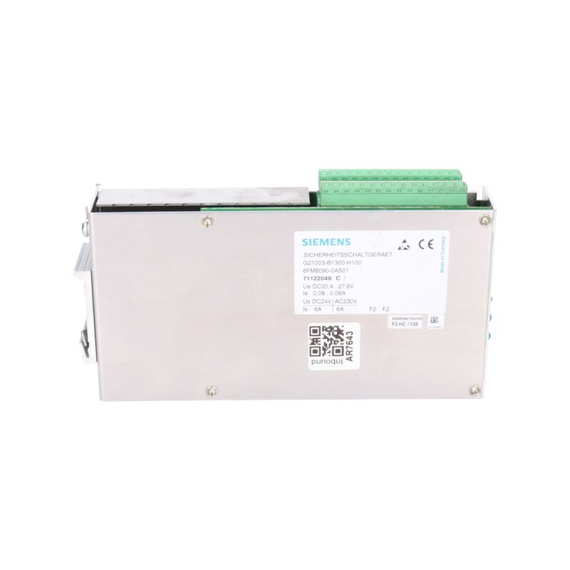 Siemens 6FM8090-0AS01 Sicherheitsschaktger&auml;t Safety Unit