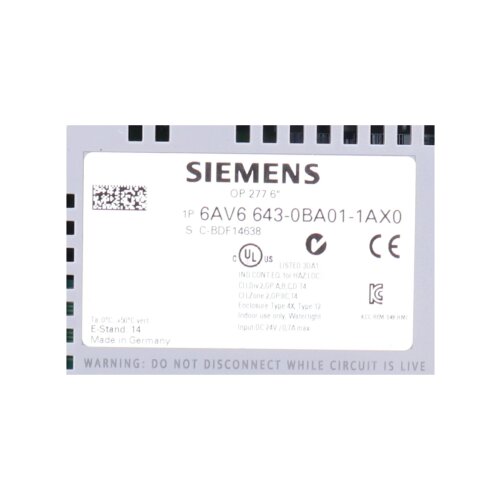 Siemens 6AV6643-0BA01-1AX0 Operator Panel OP277 ** 12 Monate Garantie