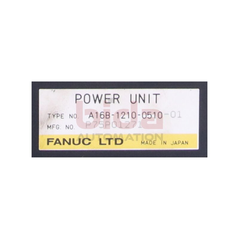 Fanuc A16B-1210-0510-01 Power Unit Supply Stromversorgung