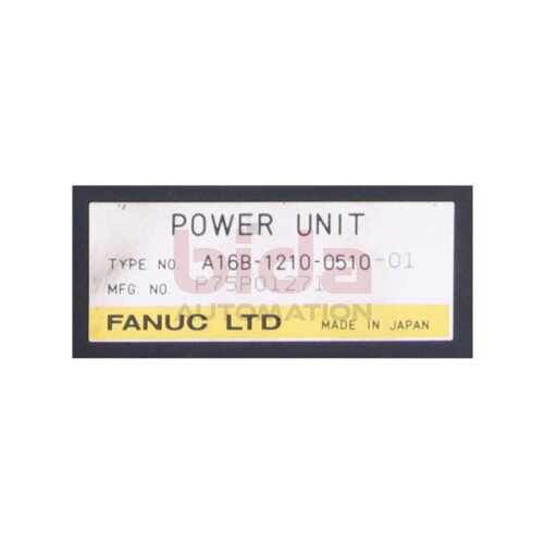 Fanuc A16B-1210-0510-01 Power Unit Supply Stromversorgung