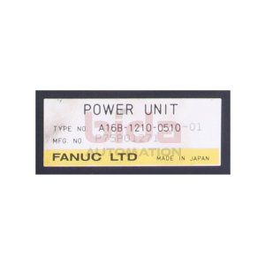 Fanuc A16B-1210-0510-01 Power Unit Supply Stromversorgung