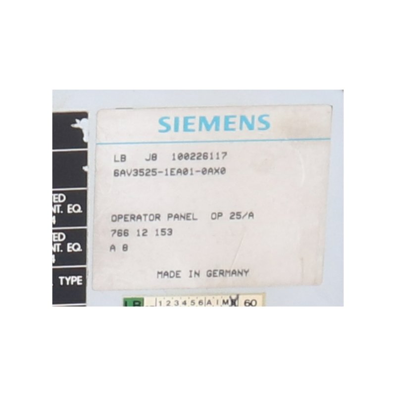 Siemens 6AV3525-1EA01-0AX0 Operaor Panel Bedienger&auml;t