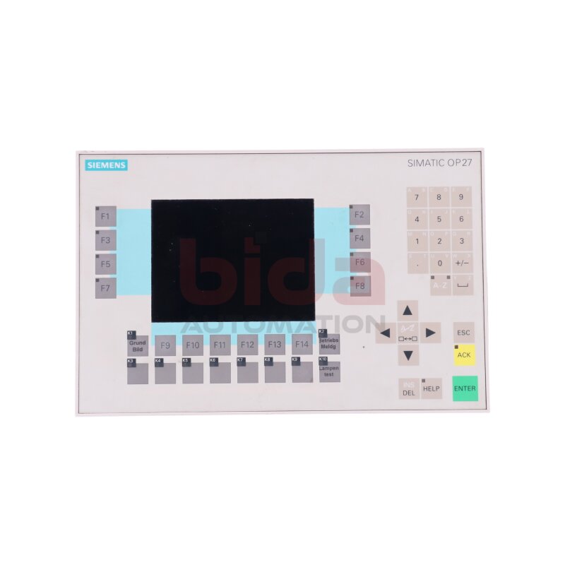 Siemens 6AV3627-1LK00-1AX0 OP27 Operator Panel Bedienger&auml;t