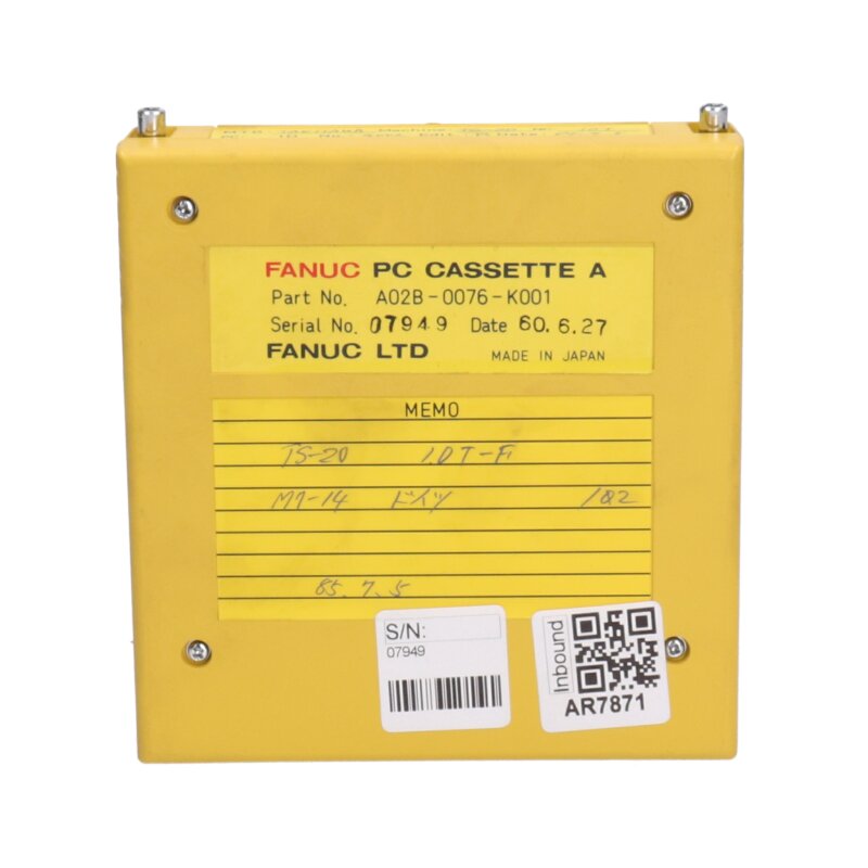 FANUC A02B-0076-K001 PC-Cassette Speichermodul Kassette