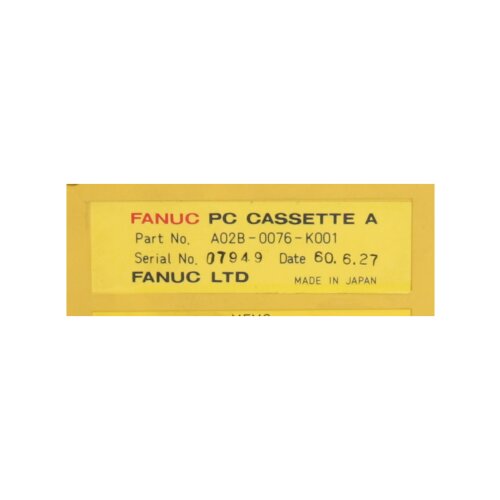 FANUC A02B-0076-K001 PC-Cassette Speichermodul Kassette
