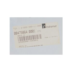 Indramat TDM1:2-050-300-W1-000 Servo controller...