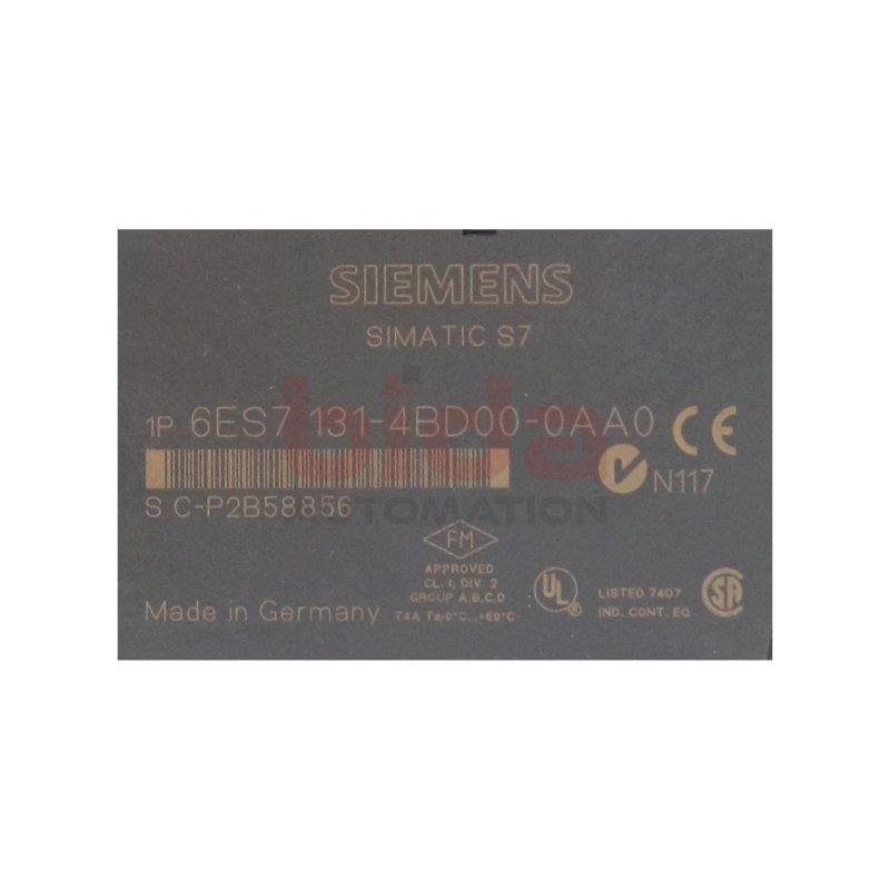 Siemens 6ES7131-4BD00-0AA0 / 6ES7 131-4BD00-0AA0 ELEKTRONIKMODULE / ELECTRONIC MODULES