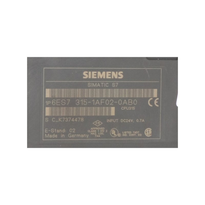 Siemens 6ES7315-1AF02-0AB0