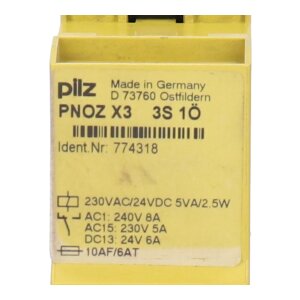 Pilz PNOZ X3   3S 1Ã–