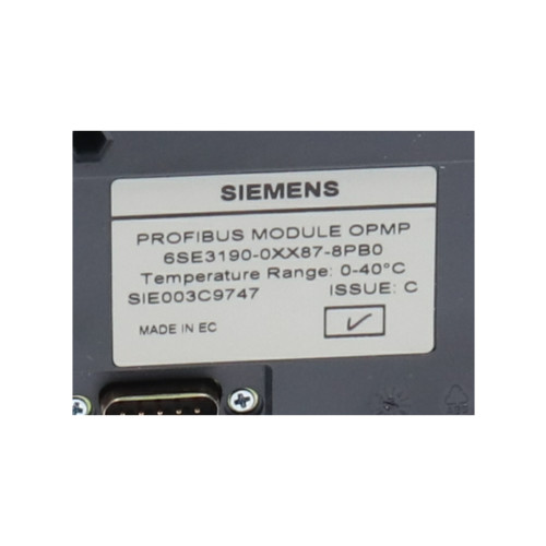 Siemens 6SE3190-0XX87-8PB0 / 6SE3 190-0XX87-8PB0 Profibusmodul Profibus module