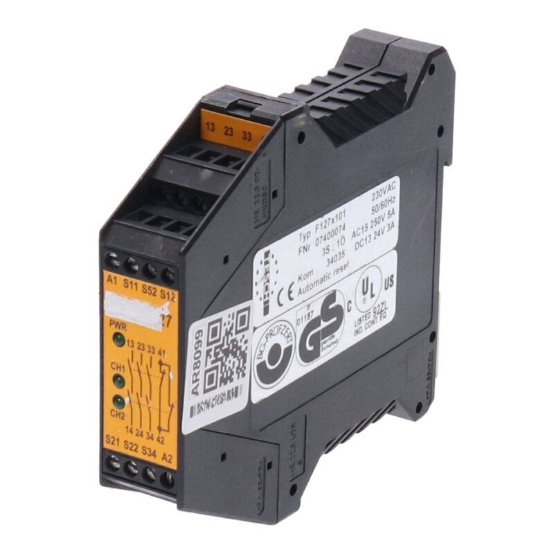 Tesch 07400074 Typ F127x101  Sicherheitsrelais Safety relay