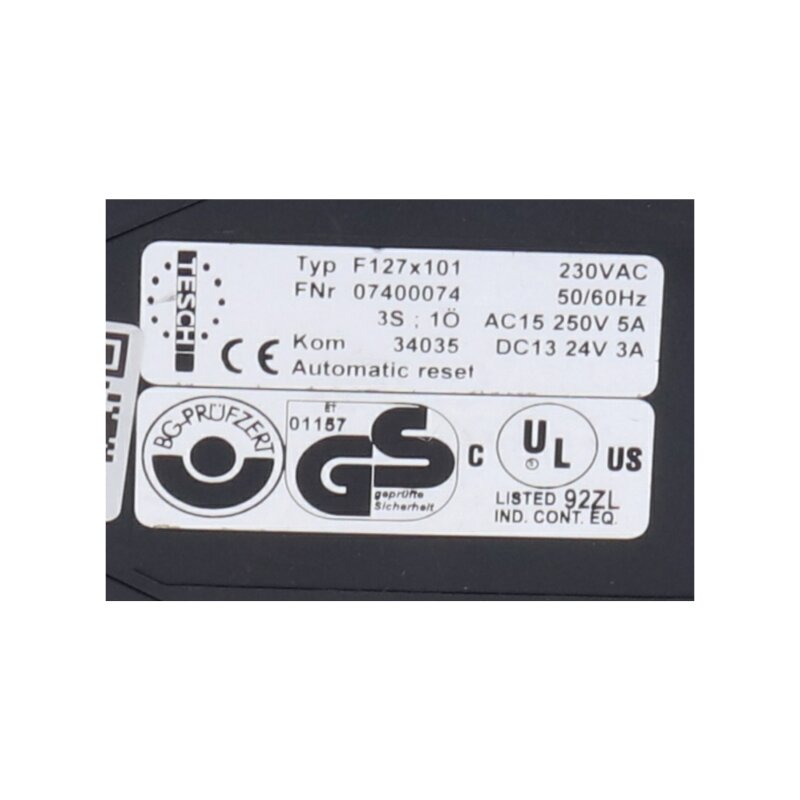 Tesch 07400074 Typ F127x101  Sicherheitsrelais Safety relay