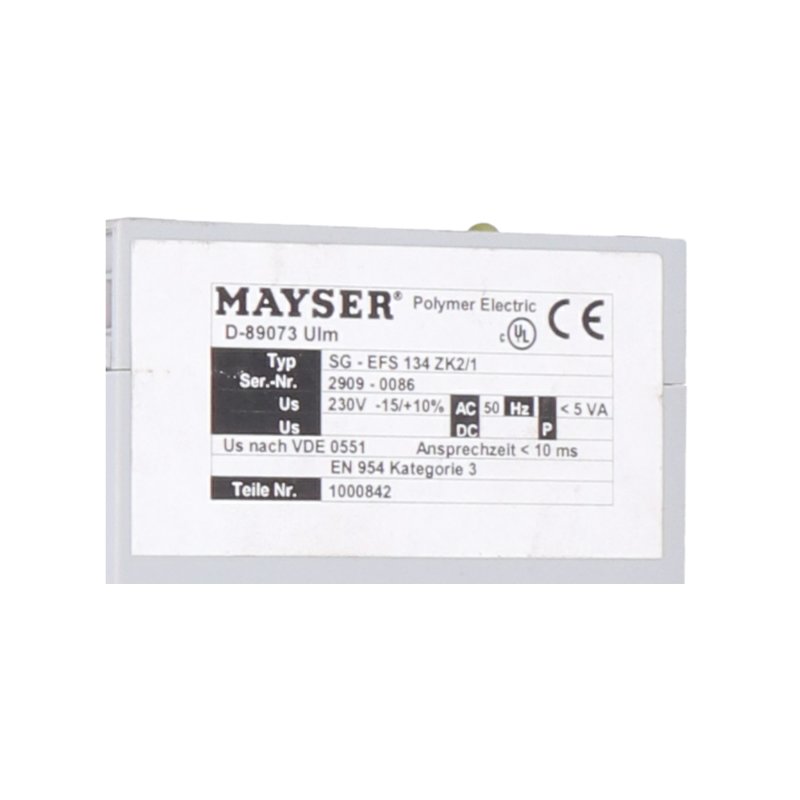Mayser 1000842 Schaltger&auml;t  Switching device