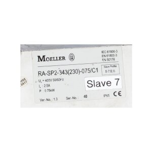 Moeller RA-SP2-343(230)-075/C1 Eilgangantrieb  Speed...