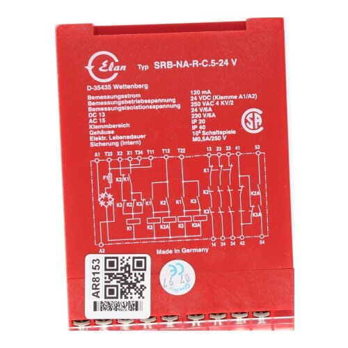 Elan SRB-NA-R-C.5-24V Sicherheitsrelais Safety relay