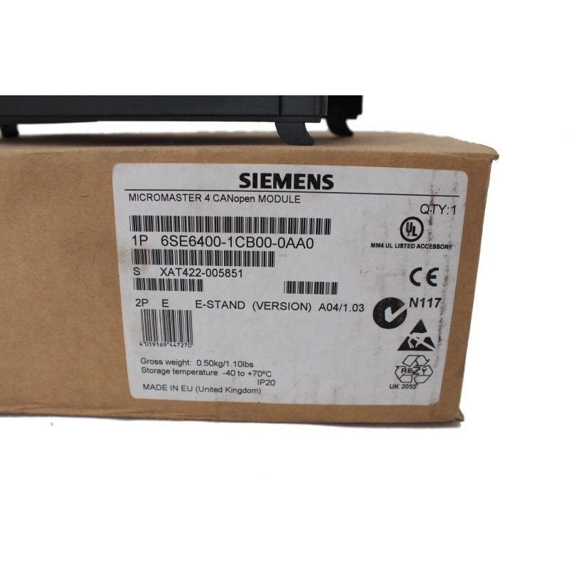 Siemens Micromaster 6SE6400-1CB00-0AA0 CANopen Module