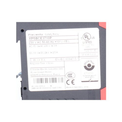Schneider XPSBCE3710P Sicherheitsrelais Safety relay