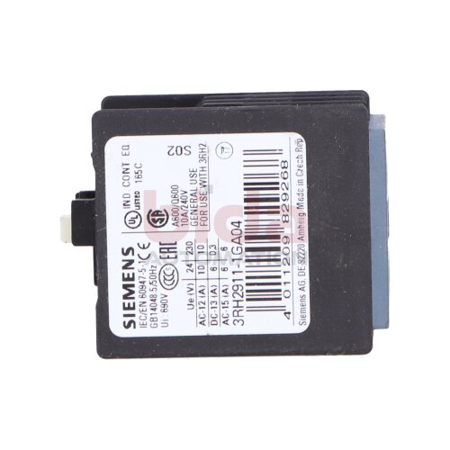 Siemens 3RH2911-1GA04 Hilfsschalterblock Auxiliary Switch Block
