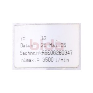 Neugart A5E00280347 i=12 Getriebe
