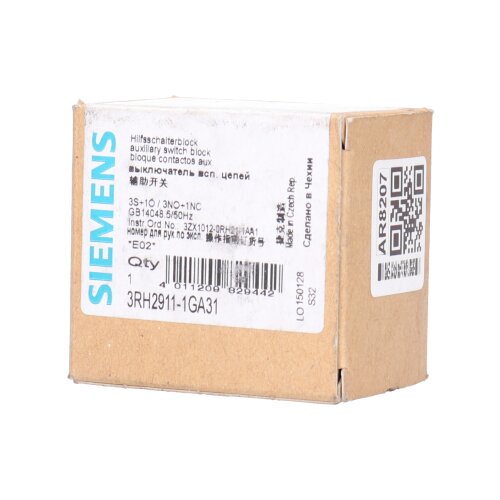 Siemens 3RH2911-1GA31 Hilfsschalterblock Auxiliary Switch Block