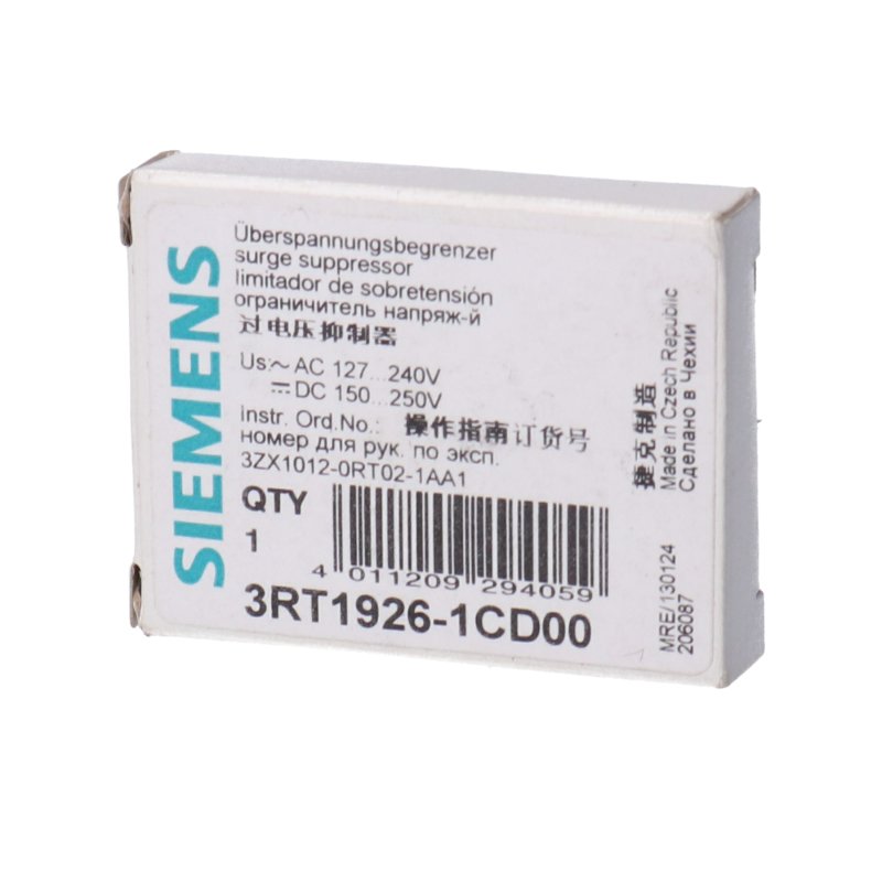 Siemens 3RT1926-1CD00 &Uuml;berspannungsbegrenzer Surge Suppressor