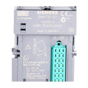 Siemens 193-7DA00-0AA0 / 193-7 DA00-0AA0 Terminal Modul...