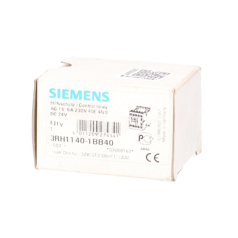 Siemens 3RH1140-1BB40 Hilfesch&uuml;tz  Contactor Relay
