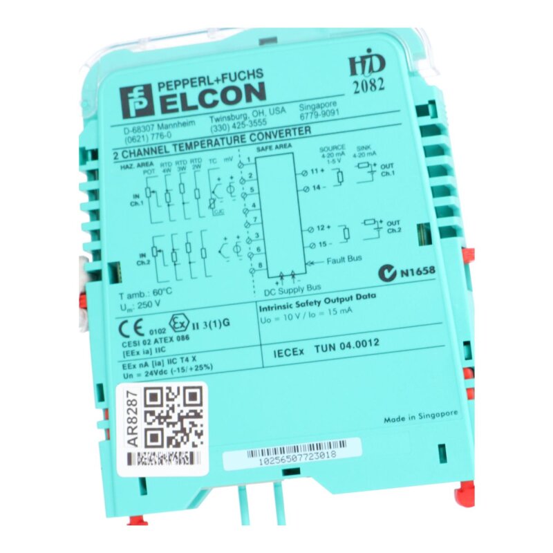 Pepperl + Fuchs IECEx TUN 04.0012 Temparaturmessumformer Temperature transmitter