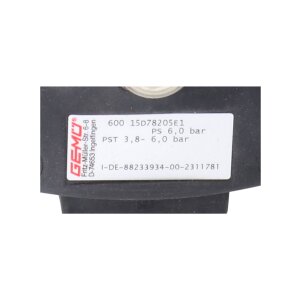 Gemü 600 15D78205E1 Pneumatisches Membranventil...