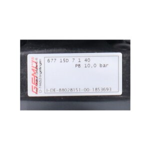Gemü 677 15D 7 1 40 Kunststoff Membranventil...