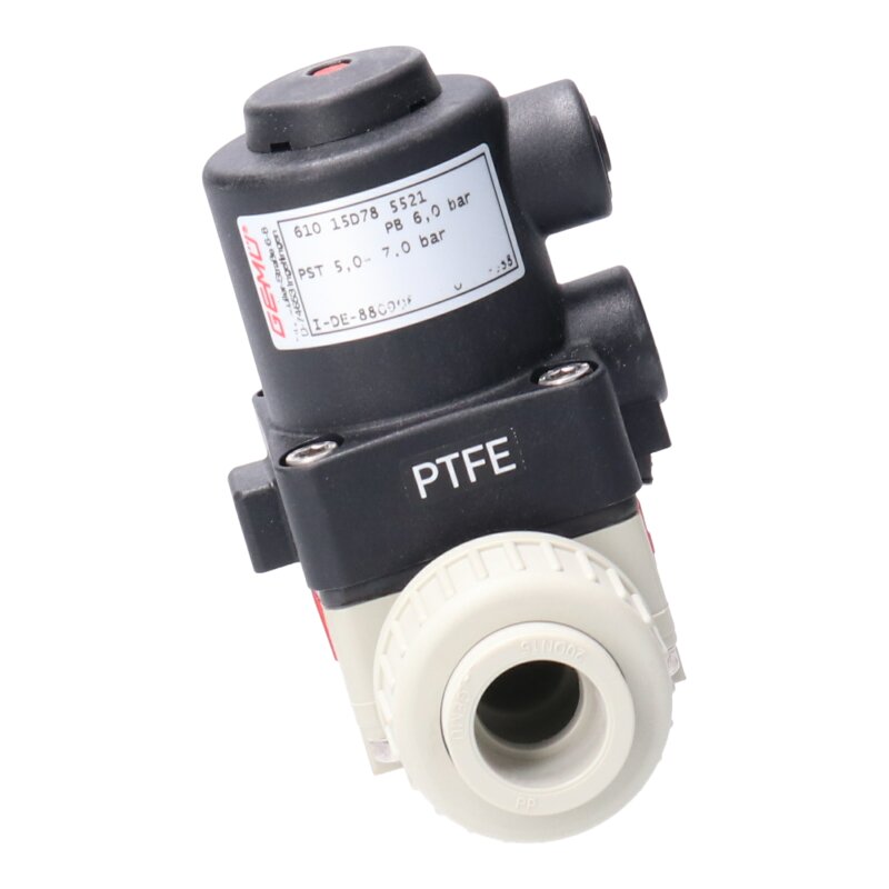 Gem&uuml; 610 15D 7 5521 Kunststoff Membranventil  Plastic Diaphragm Valve