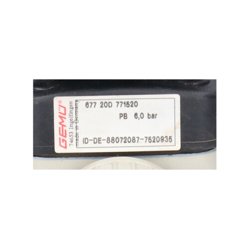 Gem&uuml; 77152-0 Kunststoff Membranventil  Plastic Diaphragm Valve
