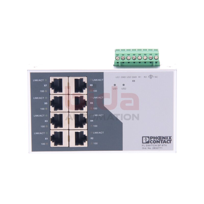 Phoenix Contact 2832771 FL Switch SF 8TX  Ethernet Kommunikations Schalter " Ethernet Switch"