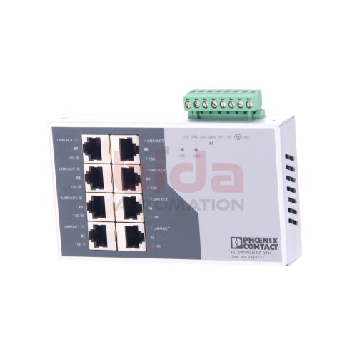 Phoenix Contact 2832771 FL Switch SF 8TX  Ethernet Kommunikations Schalter " Ethernet Switch"