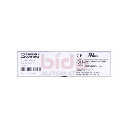 Phoenix Contact 2832771 FL Switch SF 8TX  Ethernet Kommunikations Schalter " Ethernet Switch"
