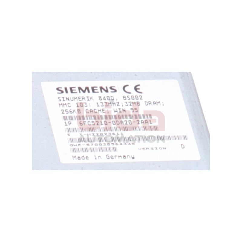 Siemens 6FC5210-0DA20-1AA1 / 6FC5 210-0DA20-1AA1 Festplatte Sinumerik  Hard Disk Sinumerik