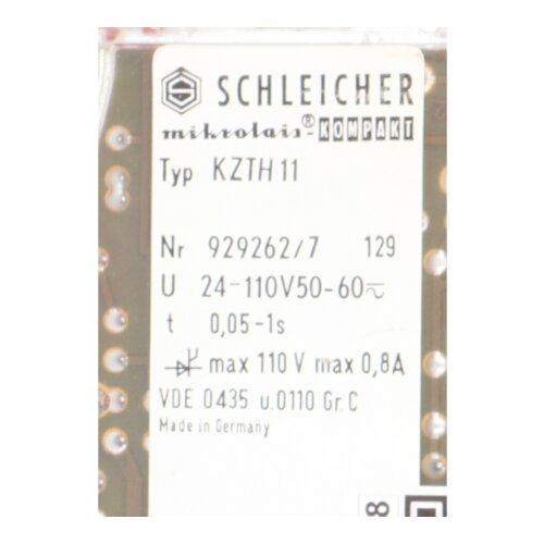 Schleicher KZTH 11 Zeitrelais Time relay