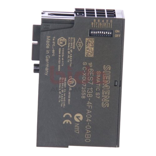 Siemens  Simatic 6ES7138-4FA04-0AB0 Profisafe Elektronik Modul Electronic Module