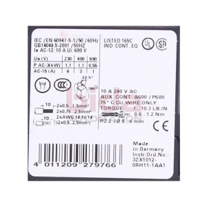 Siemens Sirus 3RH1140-1AP00 / 3RH1 140-1AP00...