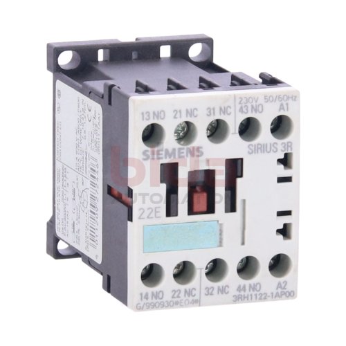Siemens 3RH1122-1AP00 / 3RH1 122-1AP00 Leistungssch&uuml;tz Power Contactor