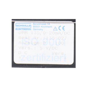 Schwille Elektronik M 135/0-20mA/DC Digitales...