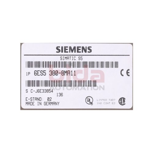Siemens Simatic S5 6ES5380-8MA11 Zeitmodul Timer Module