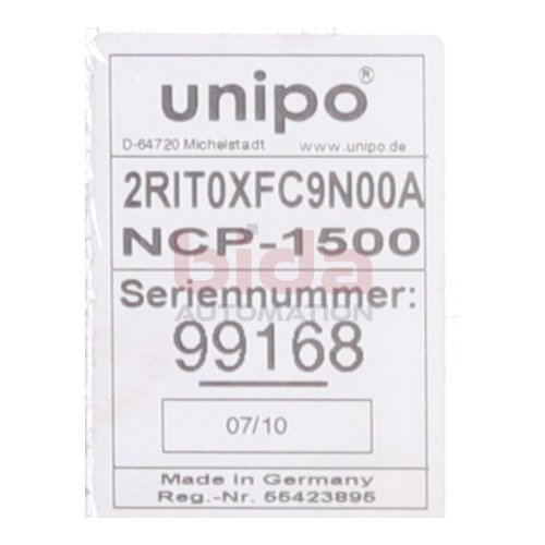 Unipo NCP-1500 Bedienterminal 2RIT0XFC9N00A operating terminal