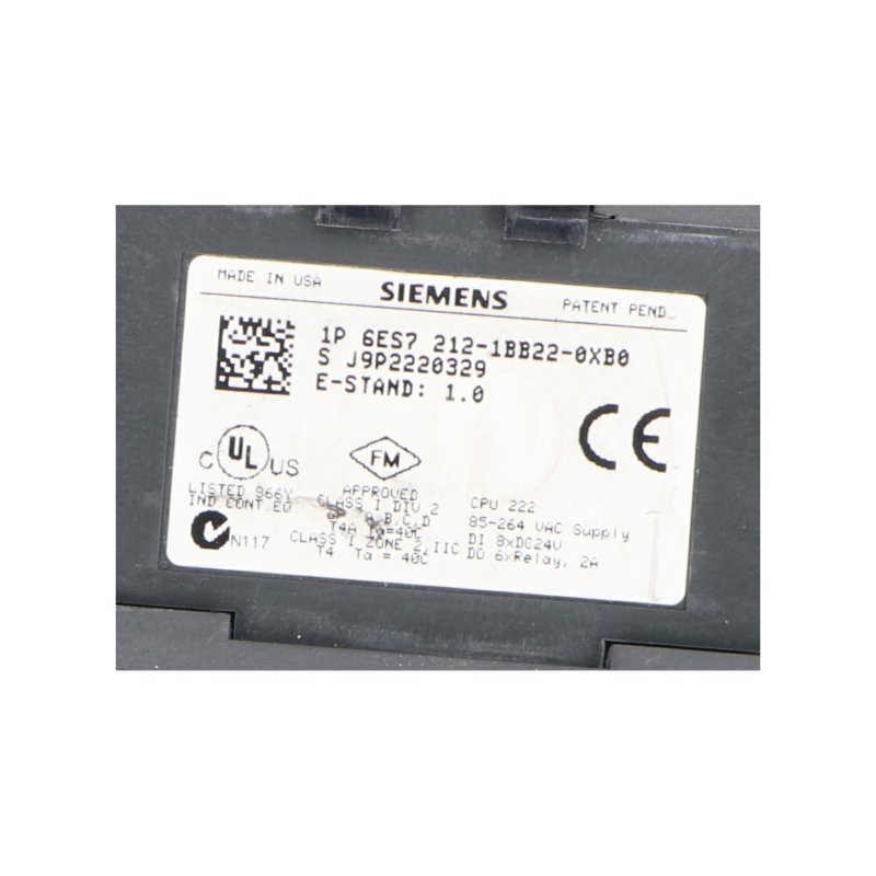 Siemens Simatic S7 200 6ES7212-1BB22-0XB0  CPU Modul CPU Module