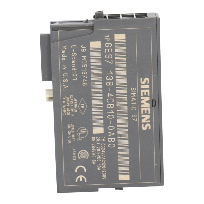 Siemens Simatic S7  6ES7 138-4CB10-0AB0 Leistungsmodul Power Module