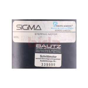 Bautz Sigma H33NLES-LNN-NS-02 Schrittmotor Servomotor Motor