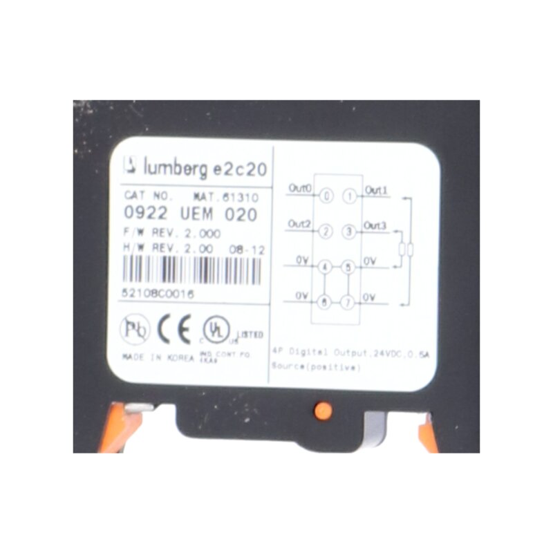 Lumberg 0922 UEM 020 Digitales Ausgangsmodul Digital Output Module
