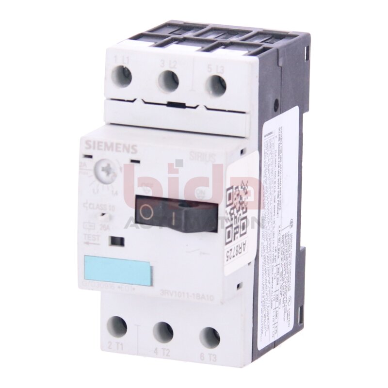 Siemens Sirius 3RV1011-1BA10 / 3RV1 011-1BA10 Leistungssch&uuml;tz Power Contactor